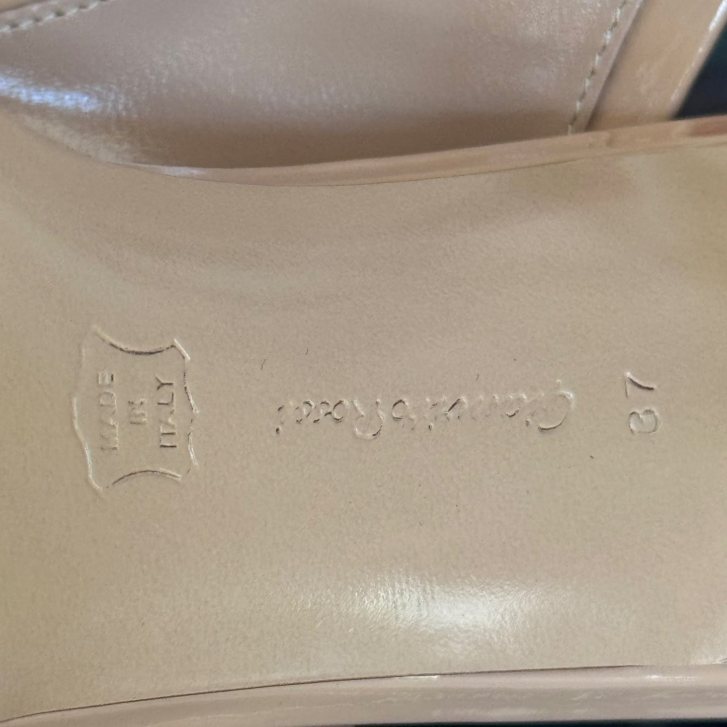 GIANVITO ROSSI - *NEW* MULES HIGH BEIGE SIZE 37 EU