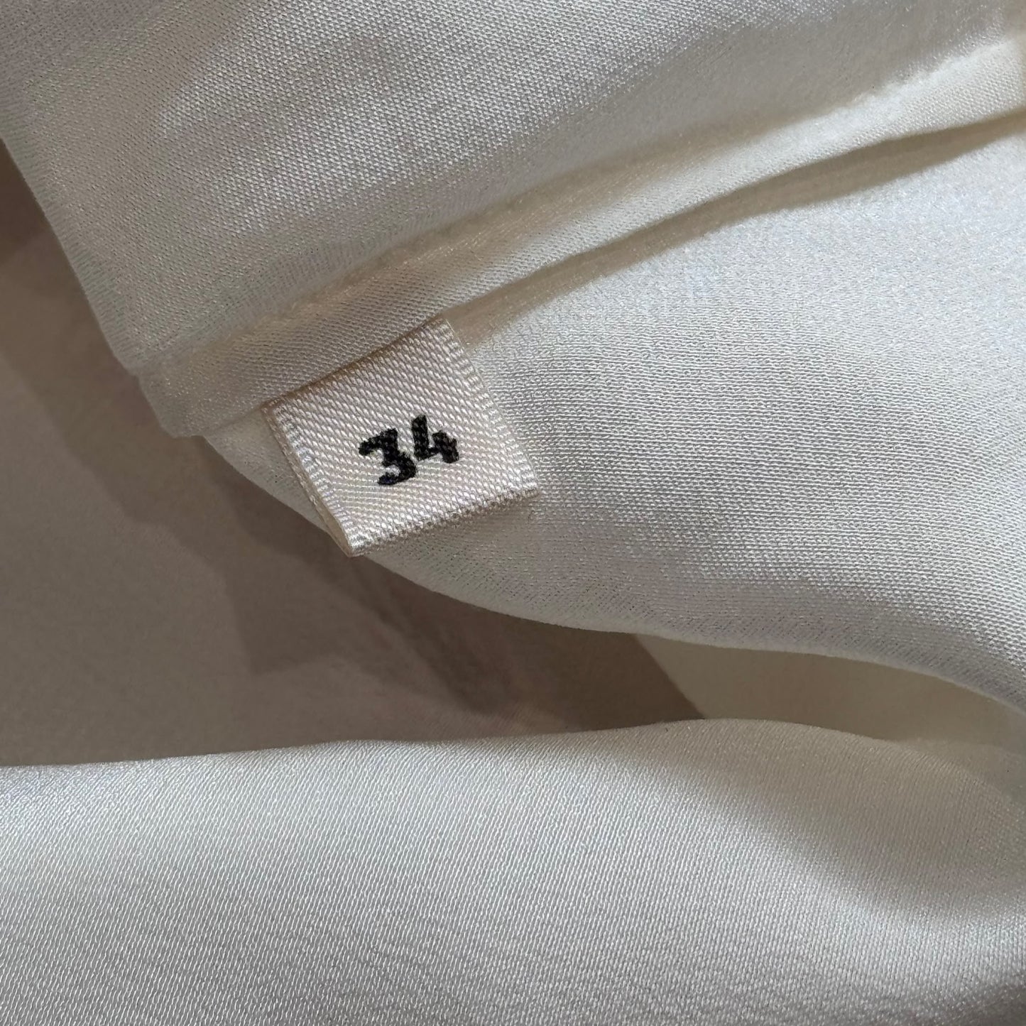 HERMÈS - DRESS MINI WHITE SILK WITH VIOLET PRINT AND BELT SIZE 34 FR
