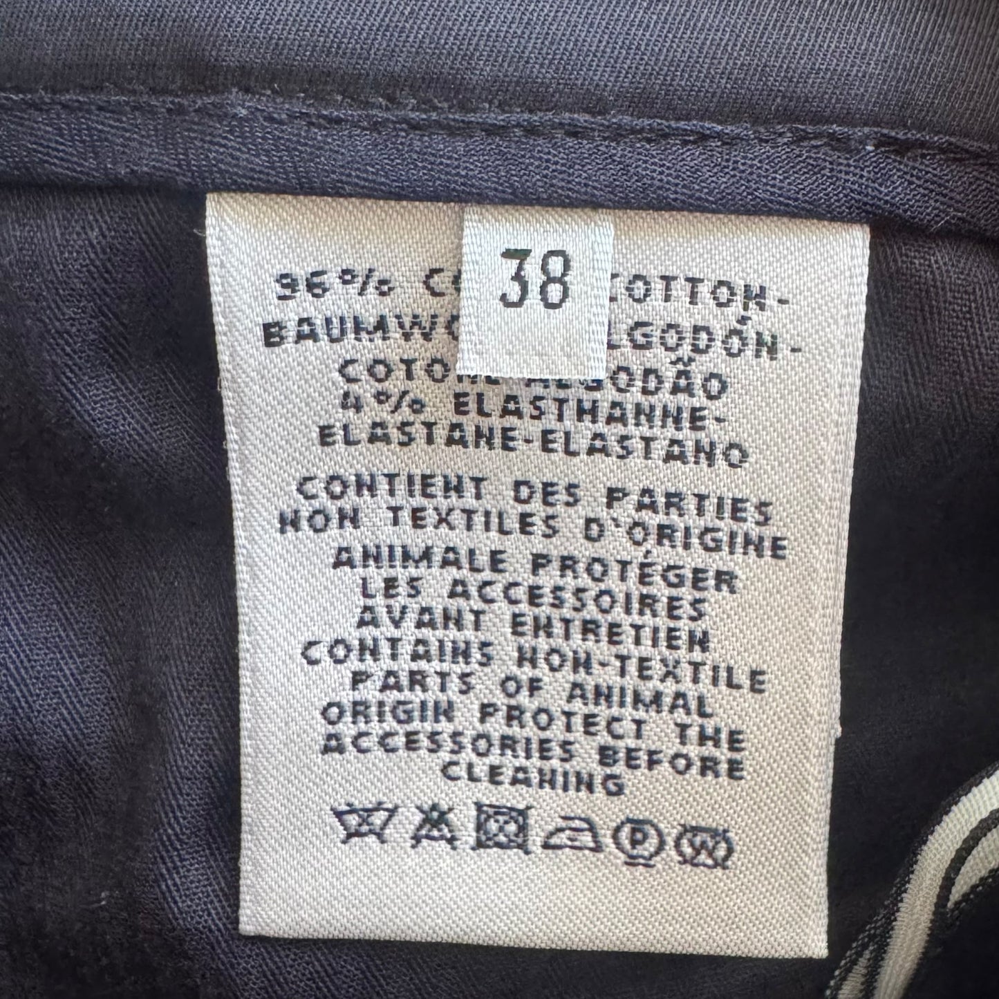 HERMÈS - SHORTS BLACK COTTON SIZE 38 FR