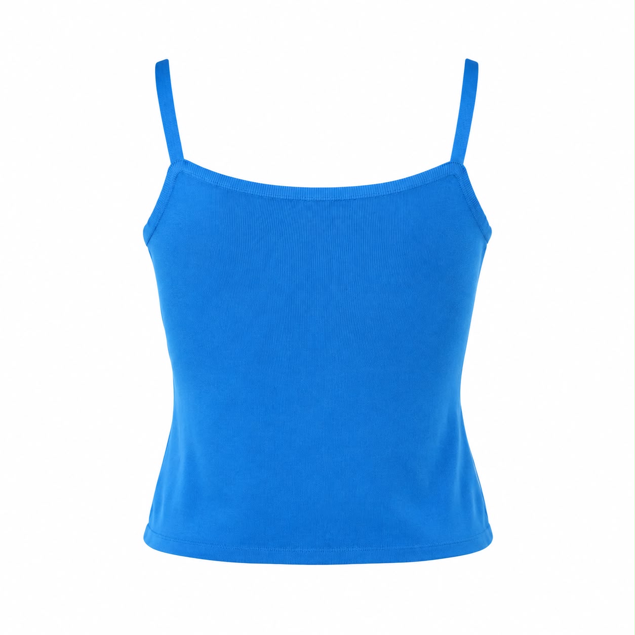 PRADA - TOP BLUE STRETCHING WITH YELLOW BEADED FLORAL EMBROIDERY SIZE 38 IT