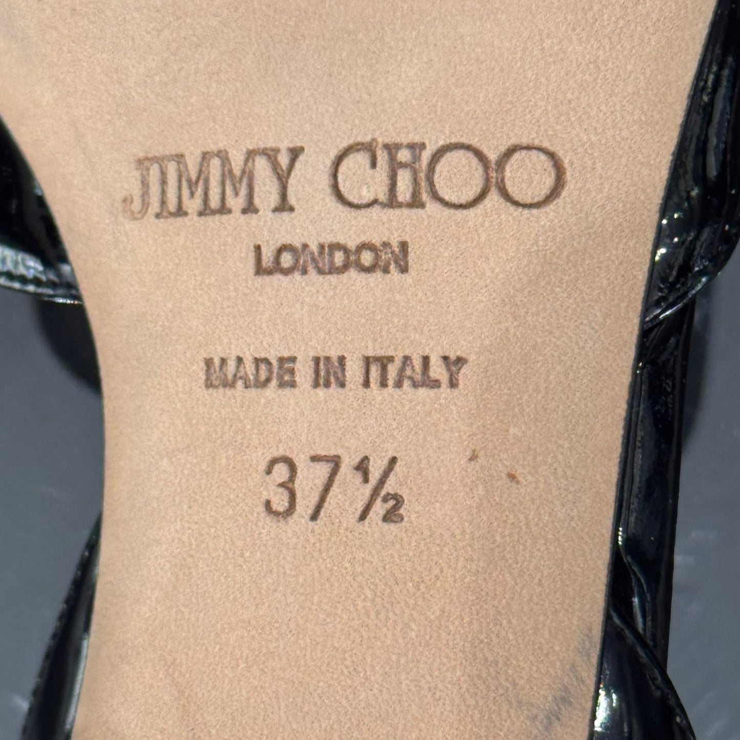 JIMMY CHOO - *NEW* PUMPS D’ORSAY BLACK PATENT SIZE 37,5 EU