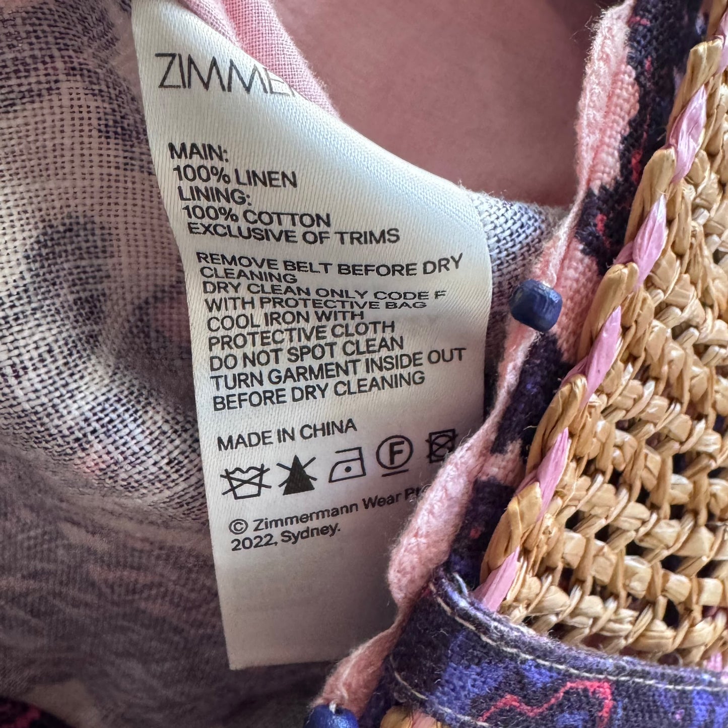 ZIMMERMANN - SHORT MULTICOLOR WITH BELT SIZE 0