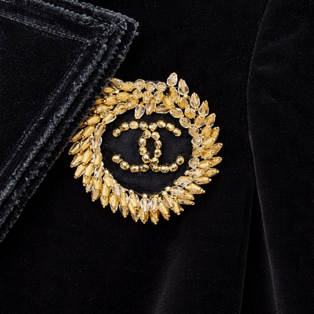CHANEL - JACKET BLACK VELVET