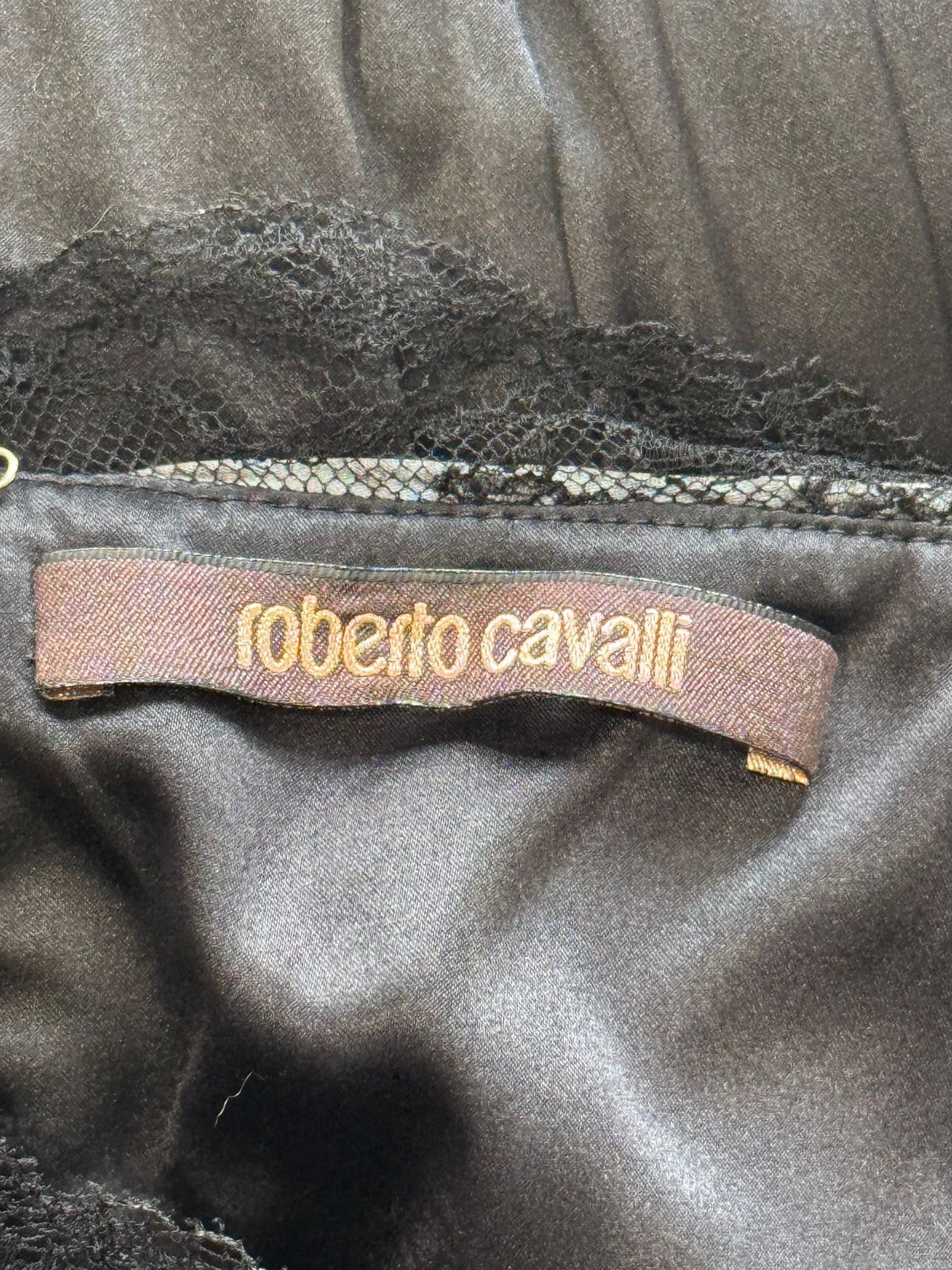ROBERTO CAVALLI - LONG SILK DRESS SIZE 40 IT