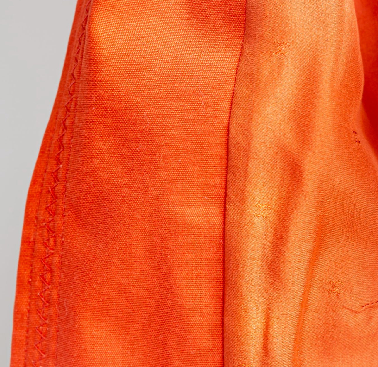 CHANEL - SET JACKET AND SKIRT ORANGE COTTON SIZE 38 EU
