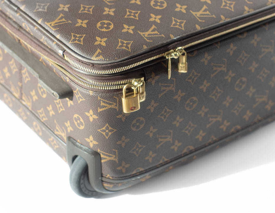 LOUIS VUITTON - CABIN TROLLEY MONOGRAM BROWN LEATHER