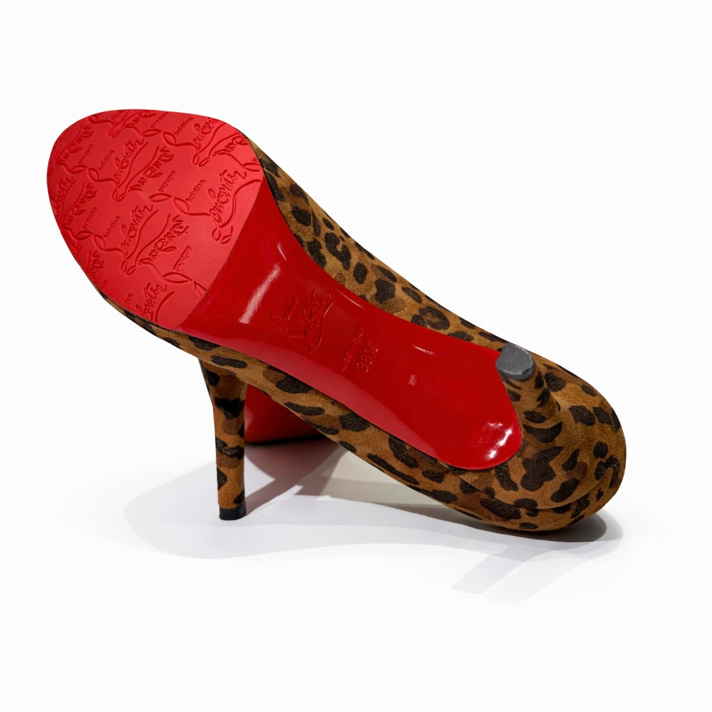 LOUBOUTIN - PUMPS LEOPARD PRINT SIZE 38,5 EU