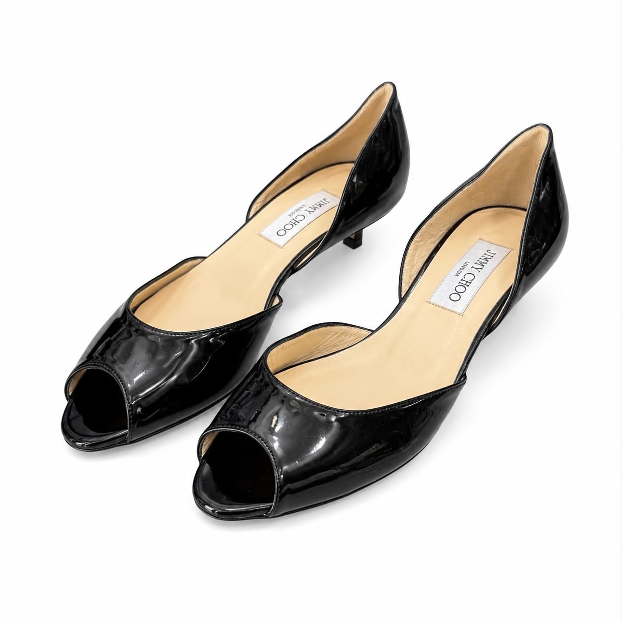 JIMMY CHOO - *NEW* PUMPS D’ORSAY BLACK PATENT SIZE 37,5 EU