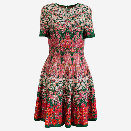 MCQUEEN - DRESS FLORAL PRINT SIZE L