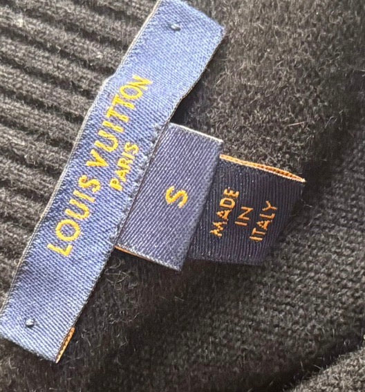 LOUIS VUITTON - SWEATER BLACK CASHMERE SIZE S