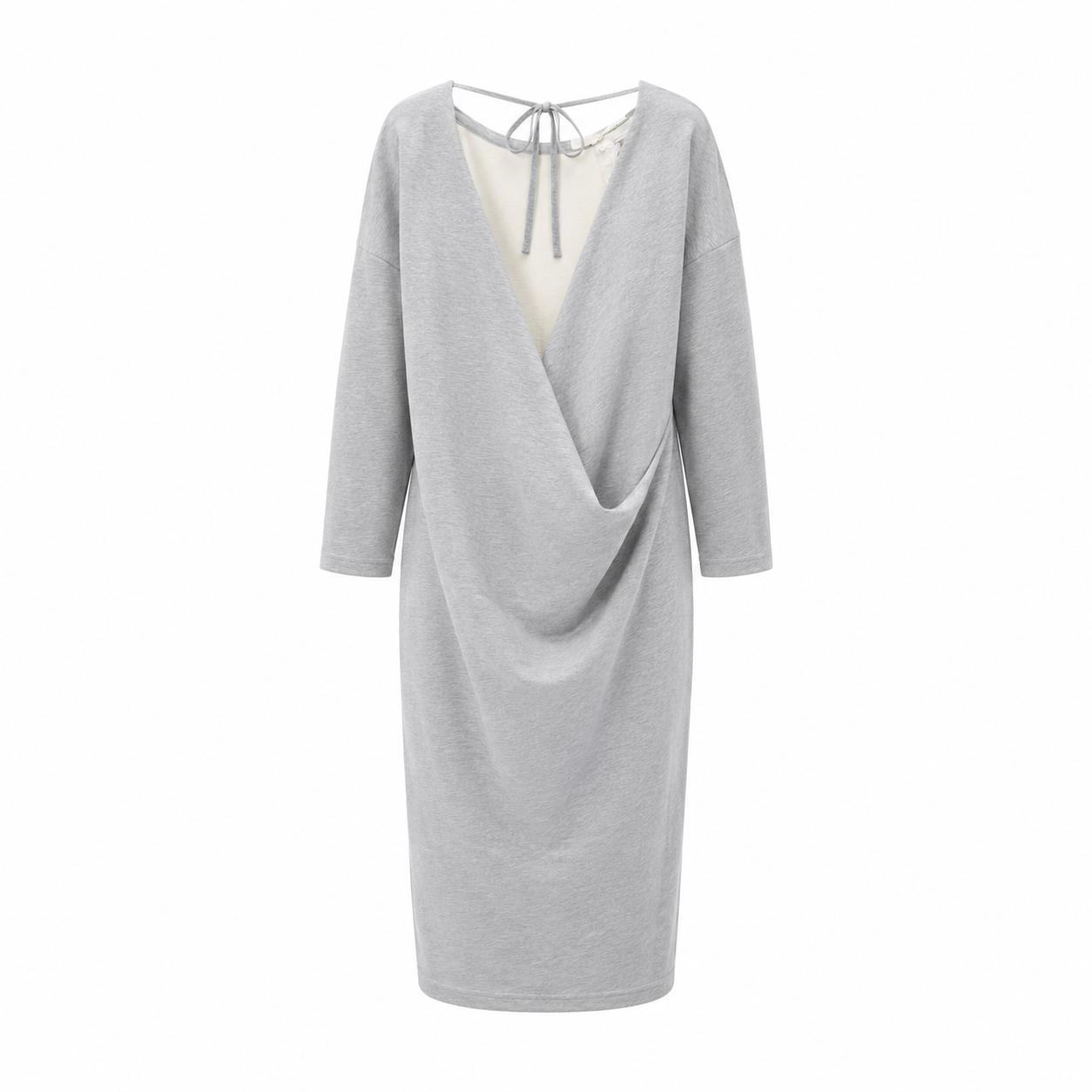 GUCCI - DRESS LIGHT GREY OPEN-BACK SIZE S