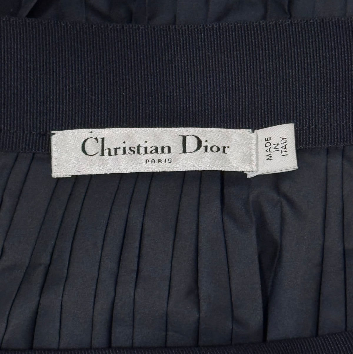 DIOR - SKIRT MINI PLEATED BLUE NAVY SIZE 34 FR