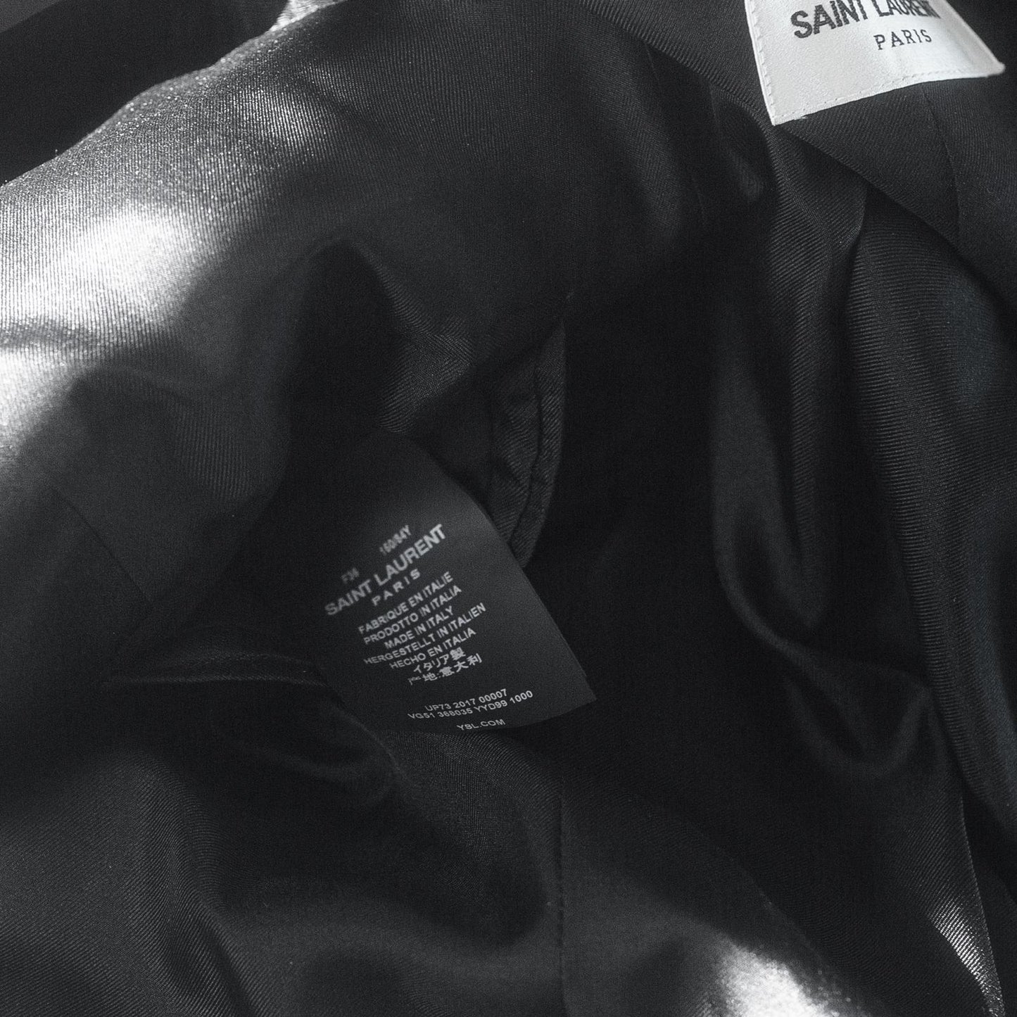 SAINT LAURENT - JACKET TUXEDO BLACK SIZE 36 FR