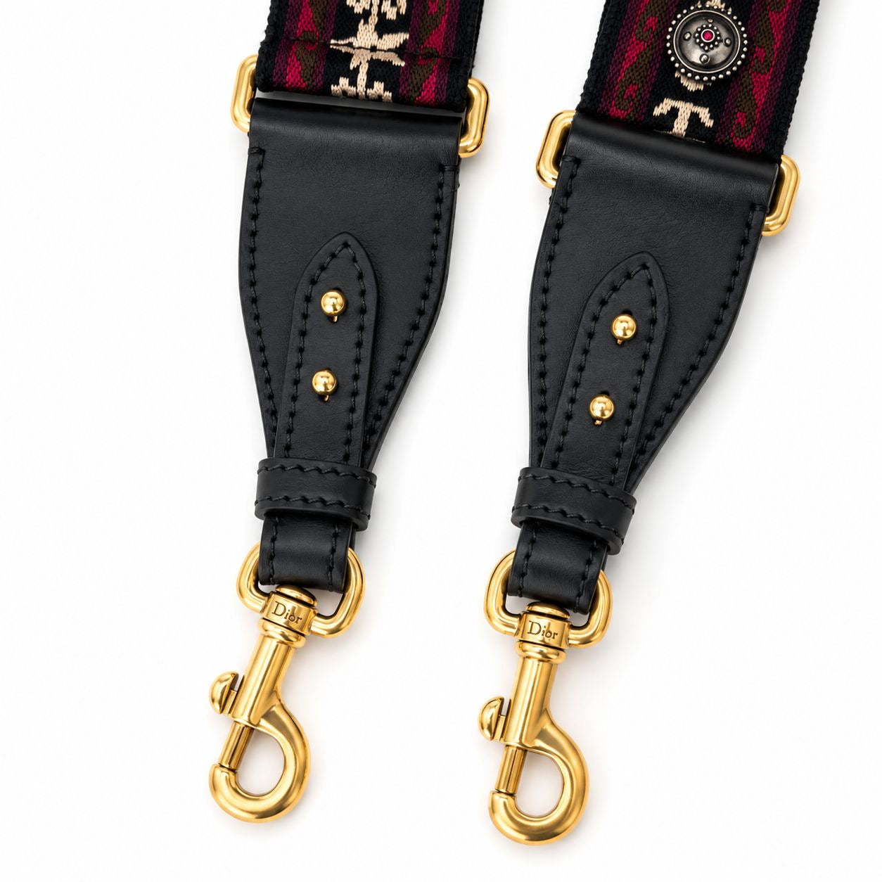 DIOR - STRAP MULTICOLOR WITH SILVER STUDS