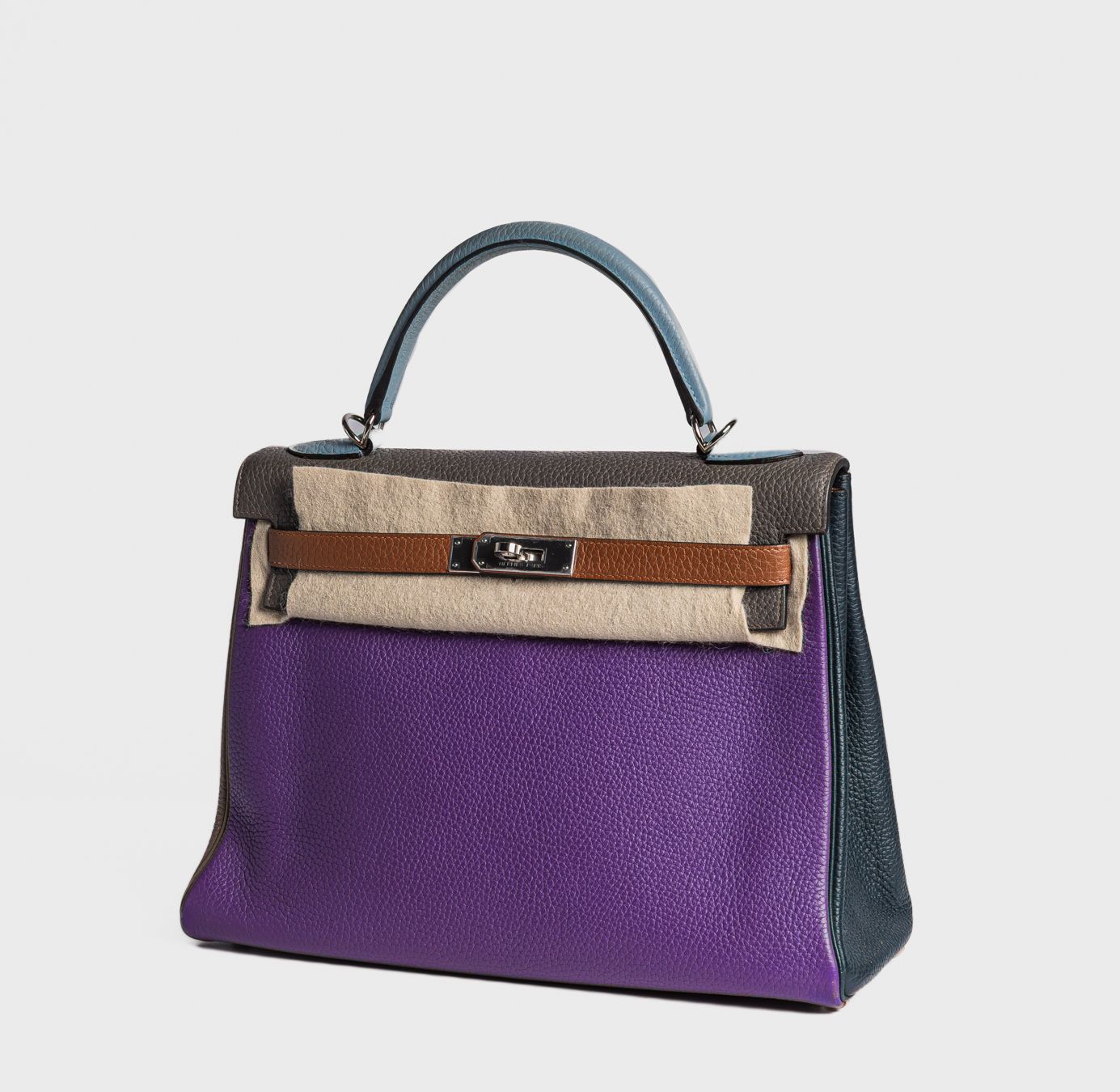 HERMÈS - BAG KELLY 32 ARLEQUIN CLEMENCE LEATHER