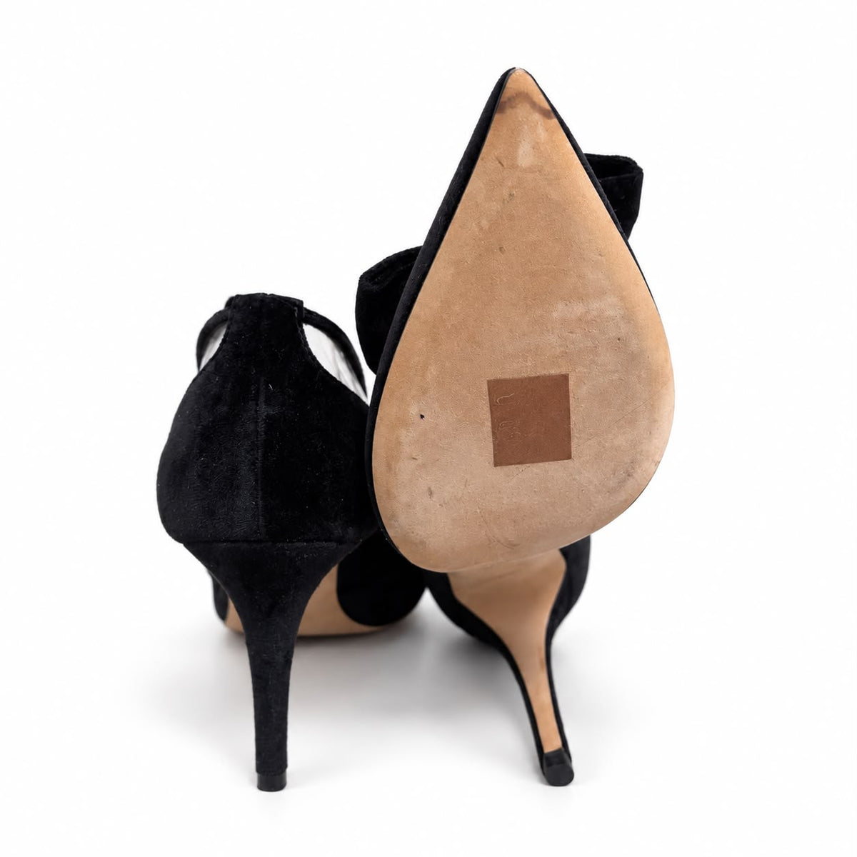 VALENTINO – *NEW* PUMPS BLACK VELVET WITH OVERSIZED BOWS SIZE 37