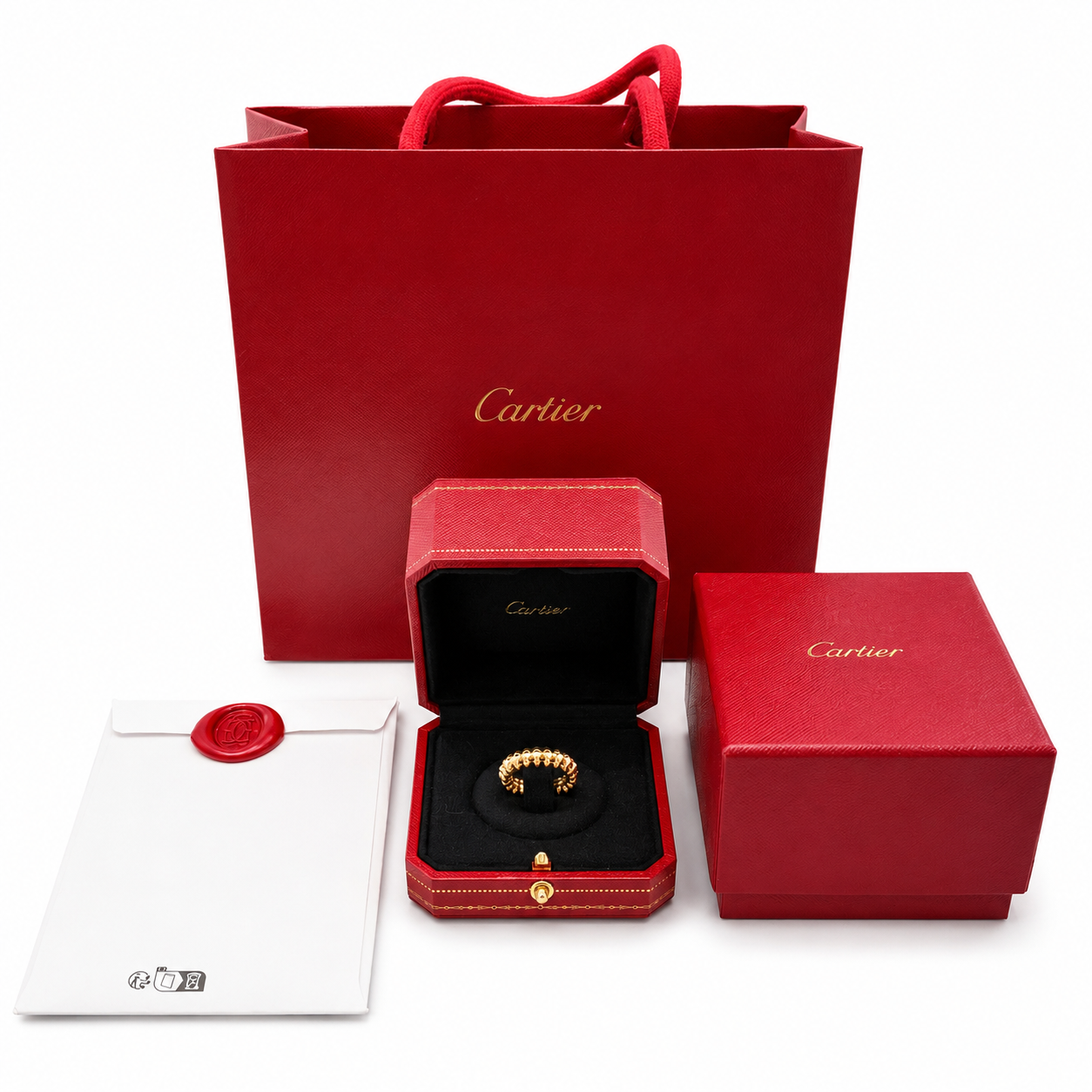 CARTIER - *FULL SET* RING CLASH PINK GOLD SIZE 53