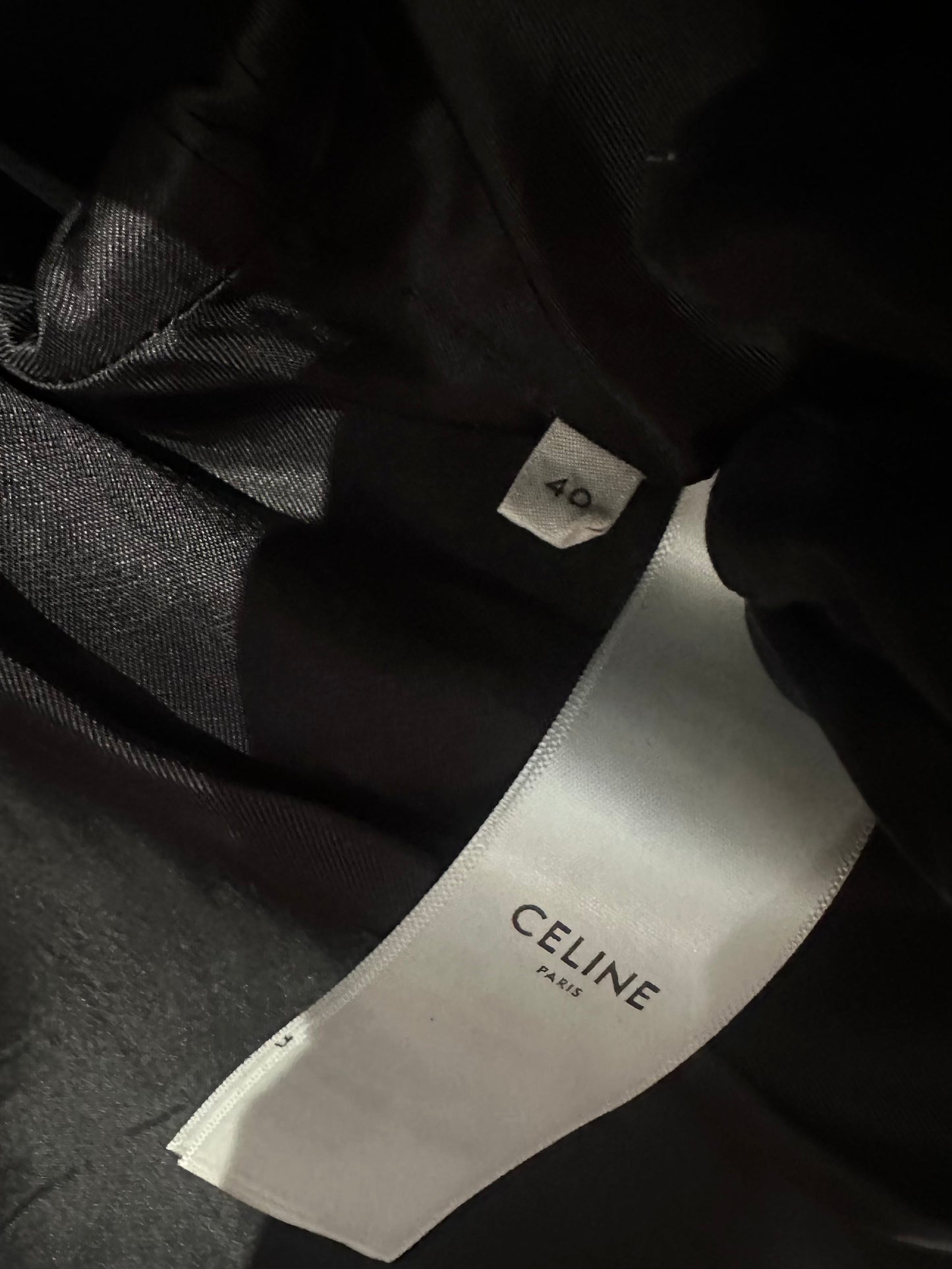 CÉLINE - JACKET BOMBER GREEN WITH HOOD SIZE 40 FR