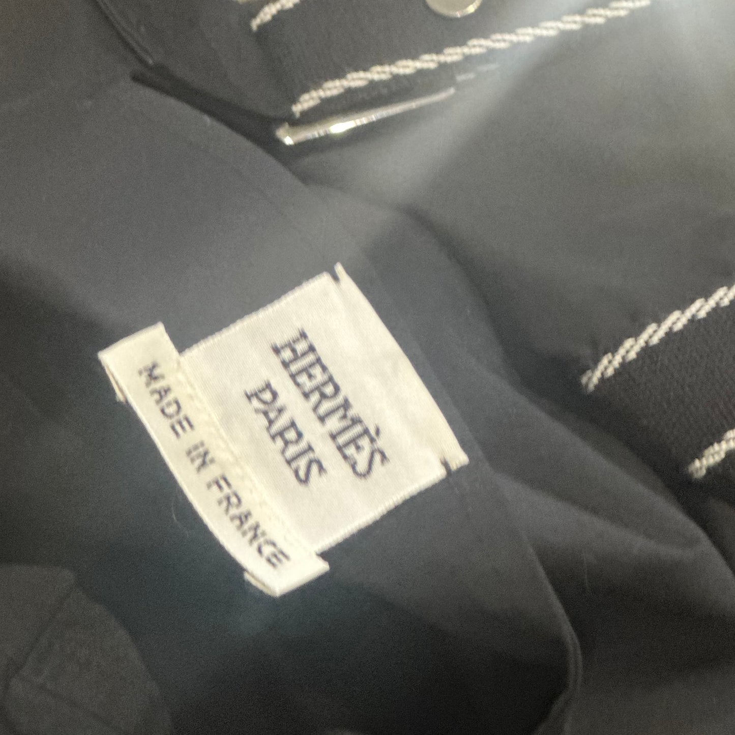 HERMÈS - JUMPSUIT BLACK COTTON SIZE 34 FR