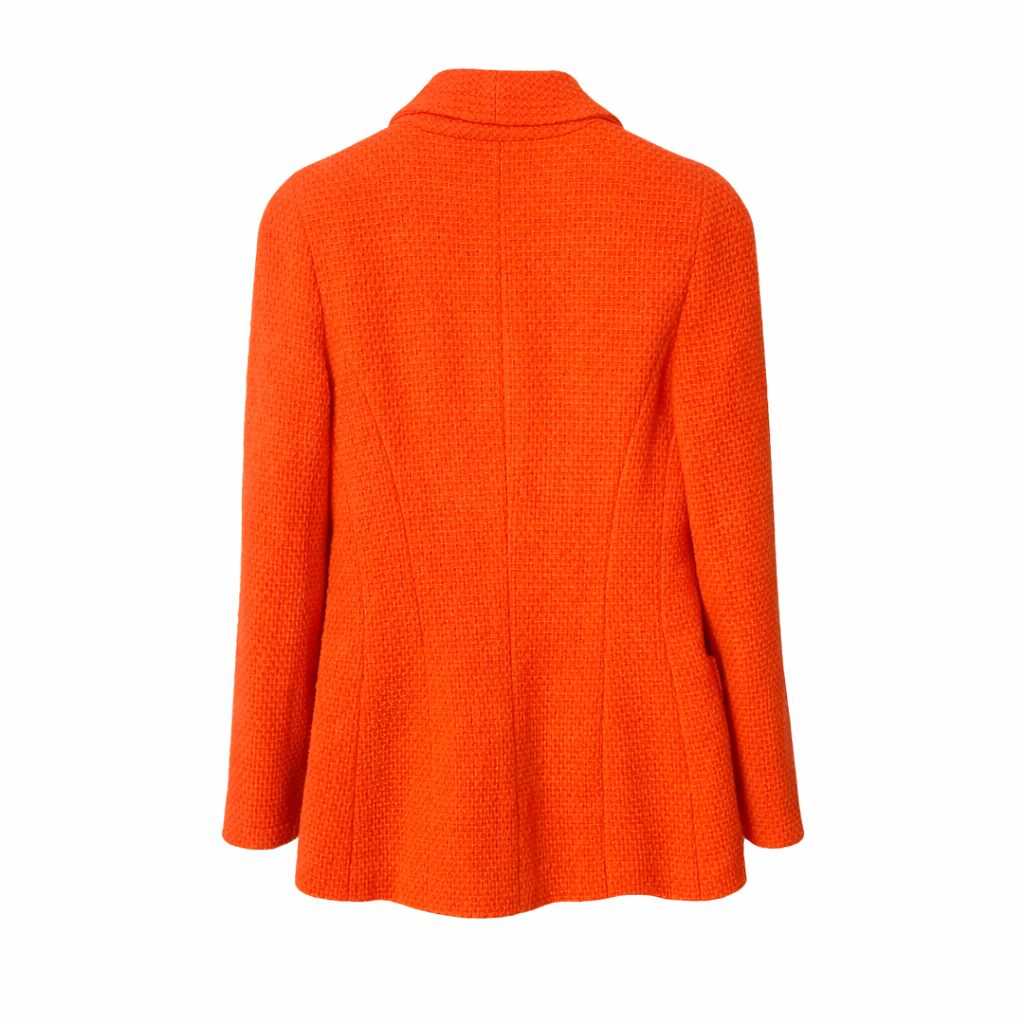 CHANEL - JACKET VINTAGE RED GOLD CC BUTTONS SIZE 38 FR