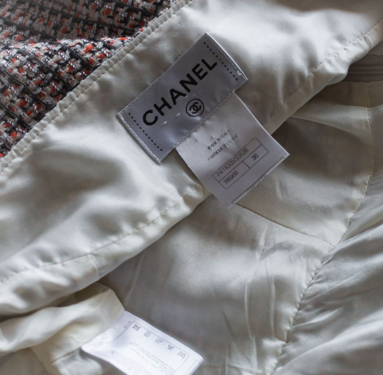 CHANEL - DRESS MINI TWEED MULTICOLOR SIZE 38 FR