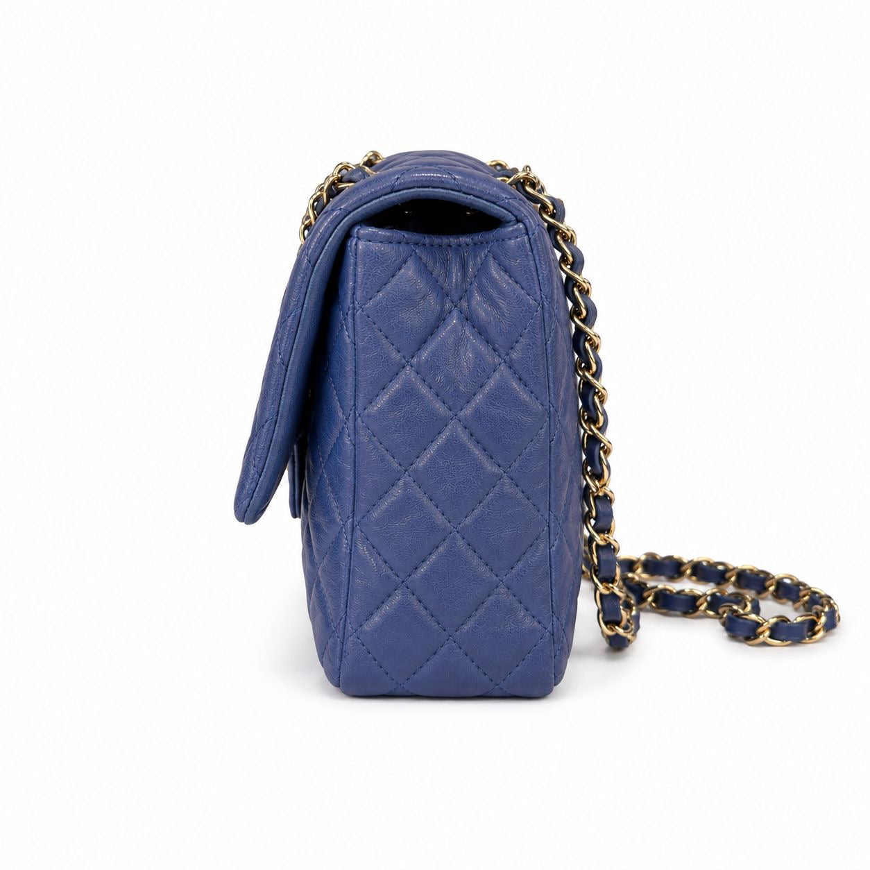 CHANEL - BAG TIMELESS SINGLE FLAP BLUE LAMBSKIN ST. VALENTINE EDITION