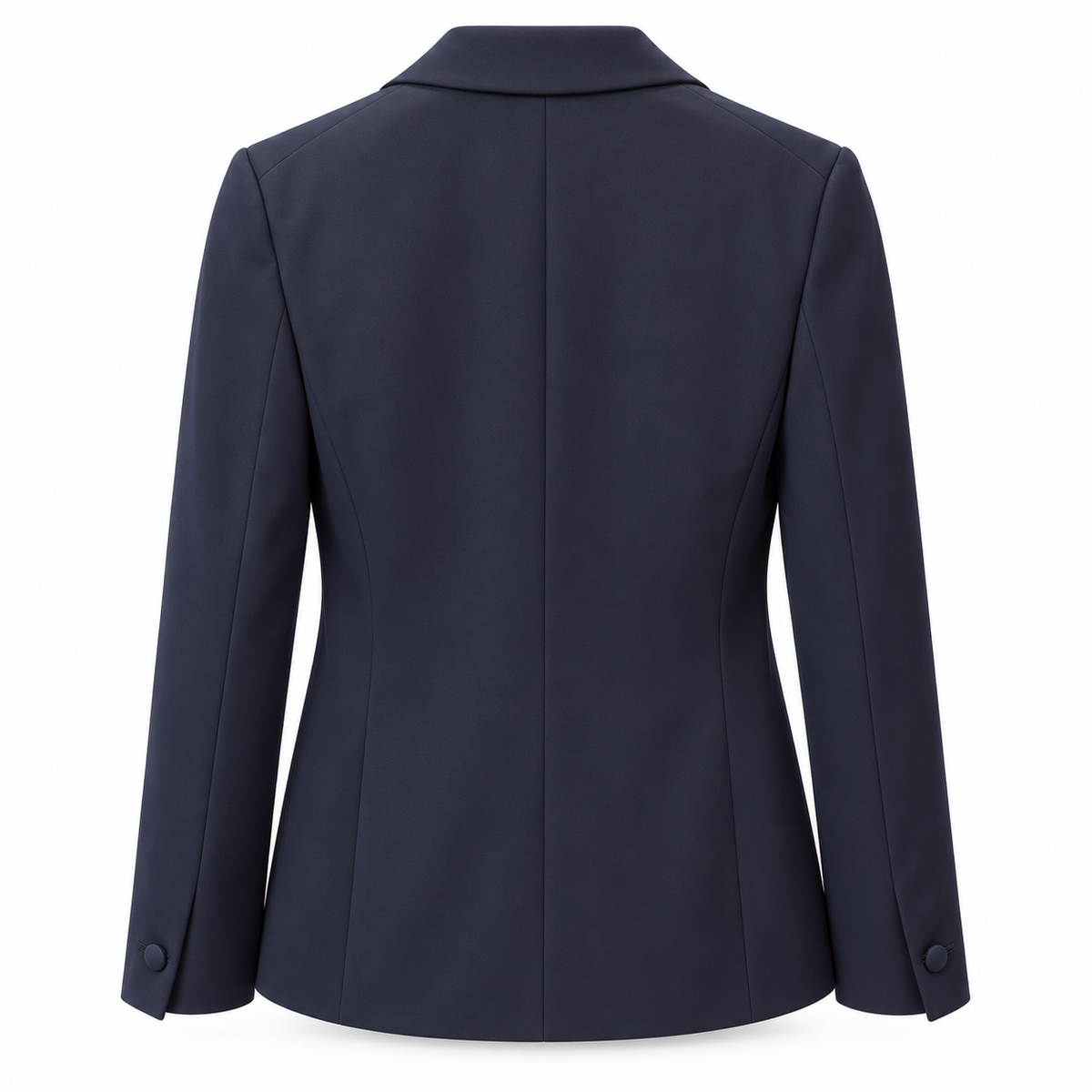 SAINT LAURENT - SUIT SMOKING JACKET AND TROUSERS BLUE WITH SATIN LAPELS SIZE 40 FR / 44 IT