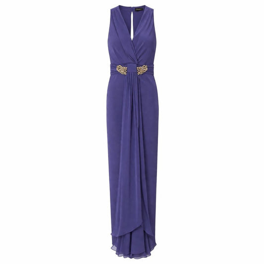 ROBERTO CAVALLI - DRESS LONG PURPLE SIZE 38 IT