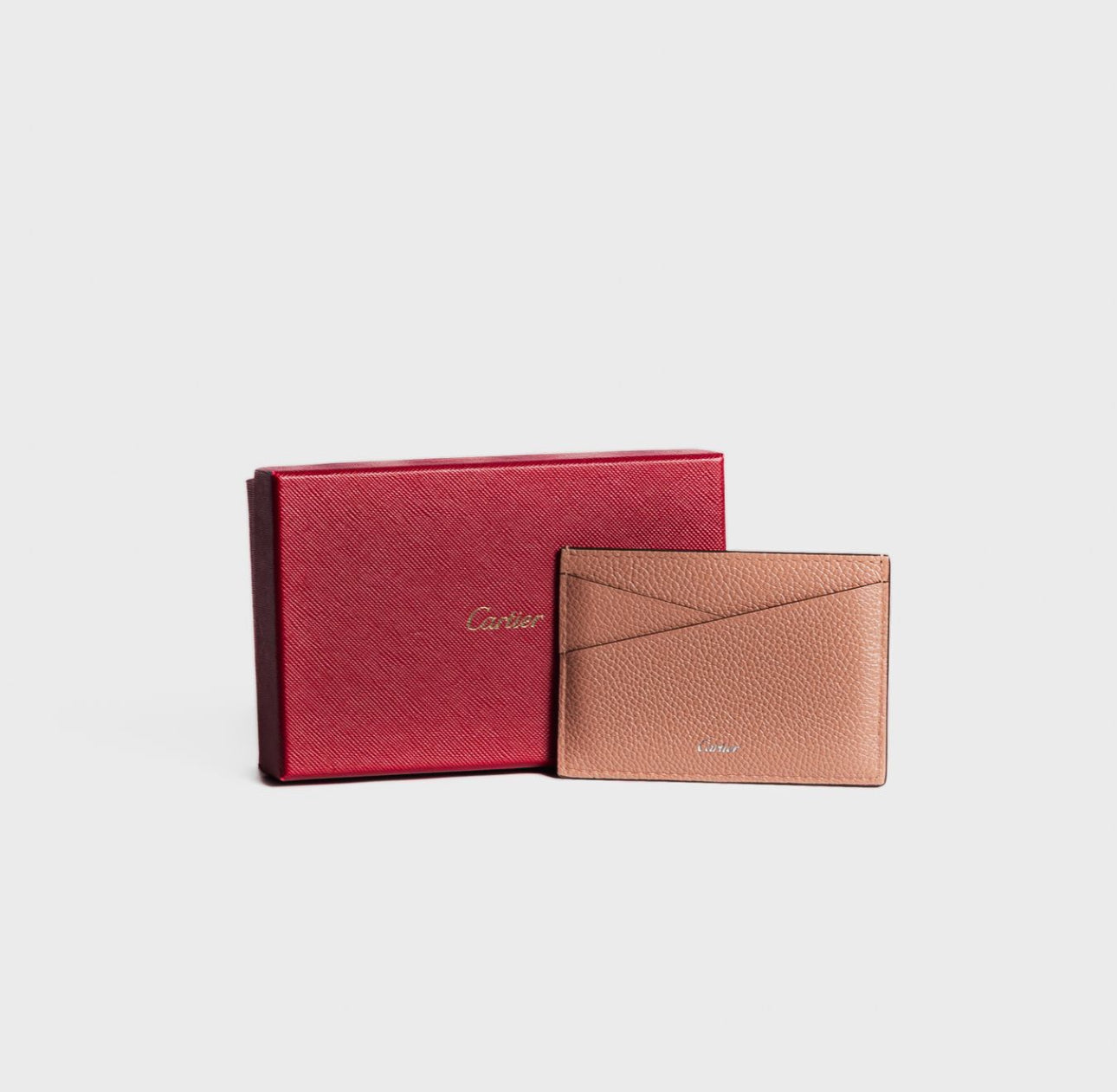 CARTIER - *BRAND NEW* CARD HOLDER PINK LEATHER