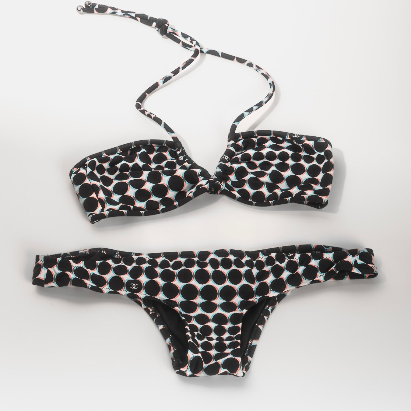 CHANEL - BIKINI BLACK & WHITE SIZE 36 FR