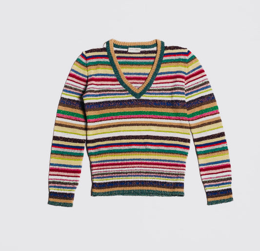 SAINT LAURENT - SWEATER STRIPES MULTICOLOR SIZE S