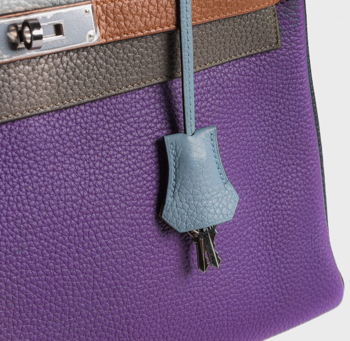 HERMÈS - BAG KELLY 32 ARLEQUIN CLEMENCE LEATHER