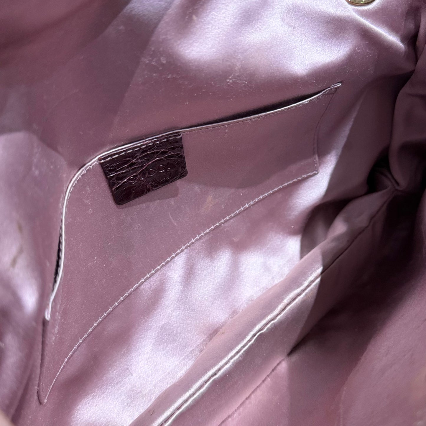 GUCCI - *LIMITED EDITION* TOM FORD BAG VELVET MONOGRAM & CROCODILE PURPLE