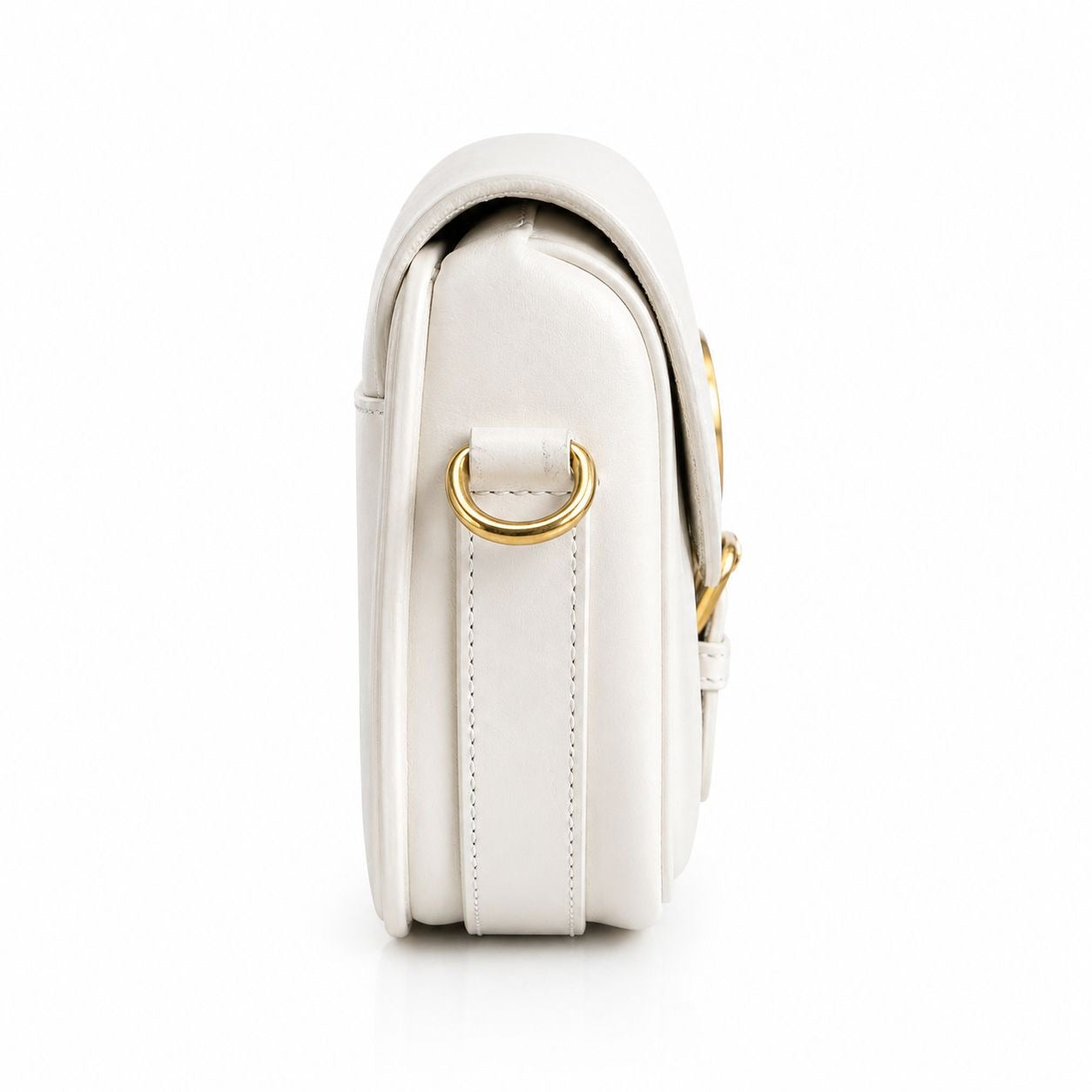 DIOR - BOBBY BAG MINI SMOOTH WHITE LEATHER GOLD HARDWARE