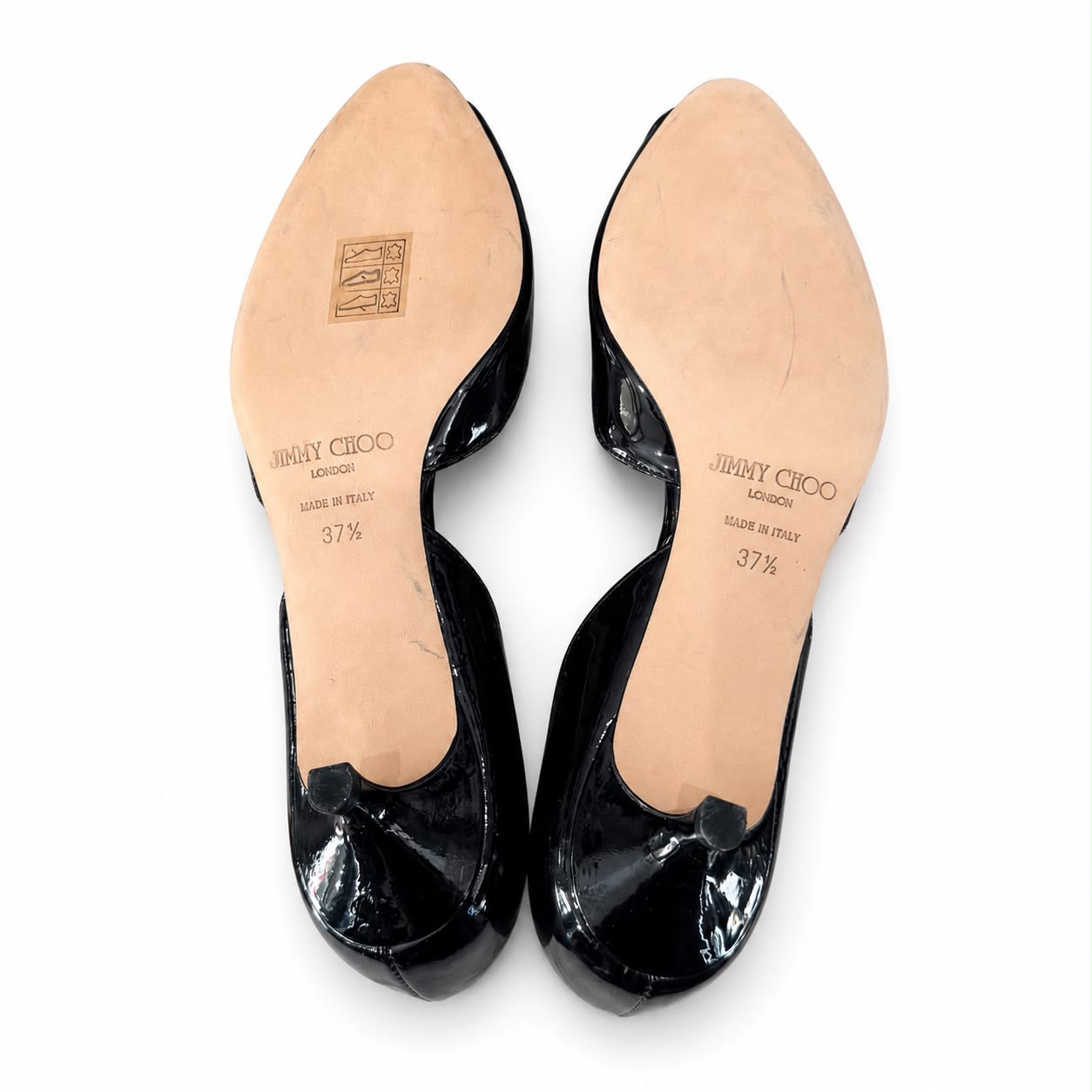 JIMMY CHOO - *NEW* PUMPS D’ORSAY BLACK PATENT SIZE 37,5 EU