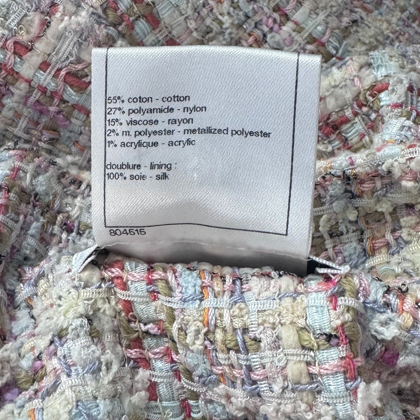CHANEL - SKIRT TWEED MULTICOLOR SIZE 40 FR