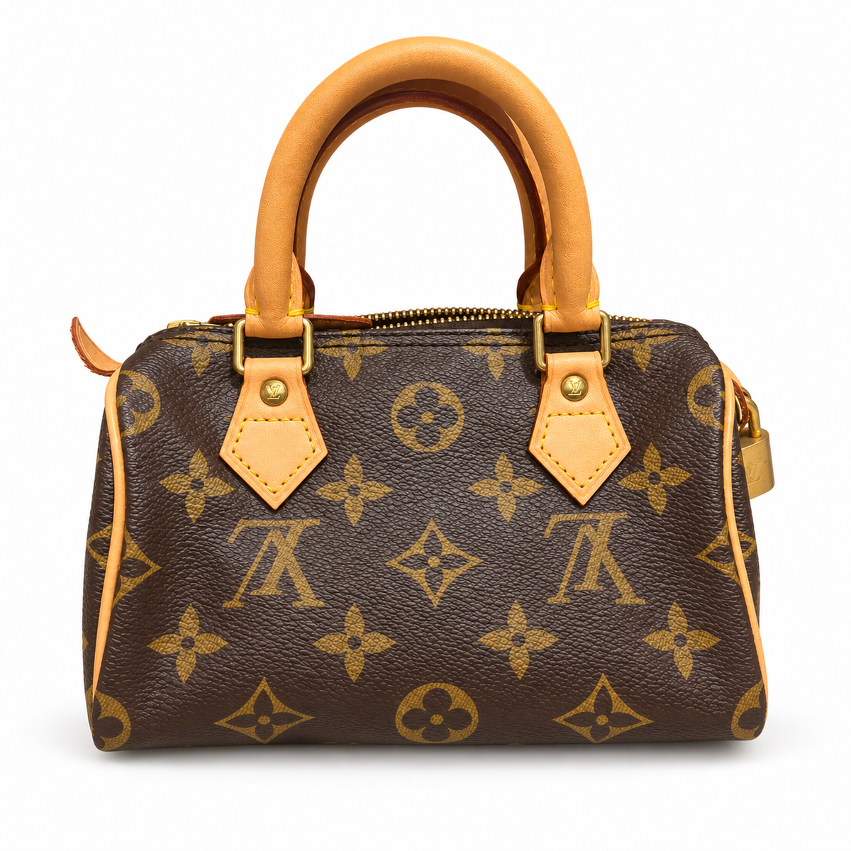 LOUIS VUITTON - BAG MINI SPEEDY MONOGRAM CANVAS BAG BROWN