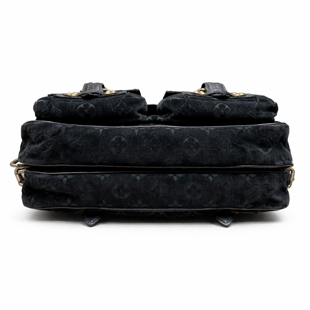 LOUIS VUITTON - BAG MESSENGER CLYDE MONOGRAM VELVET BLACK