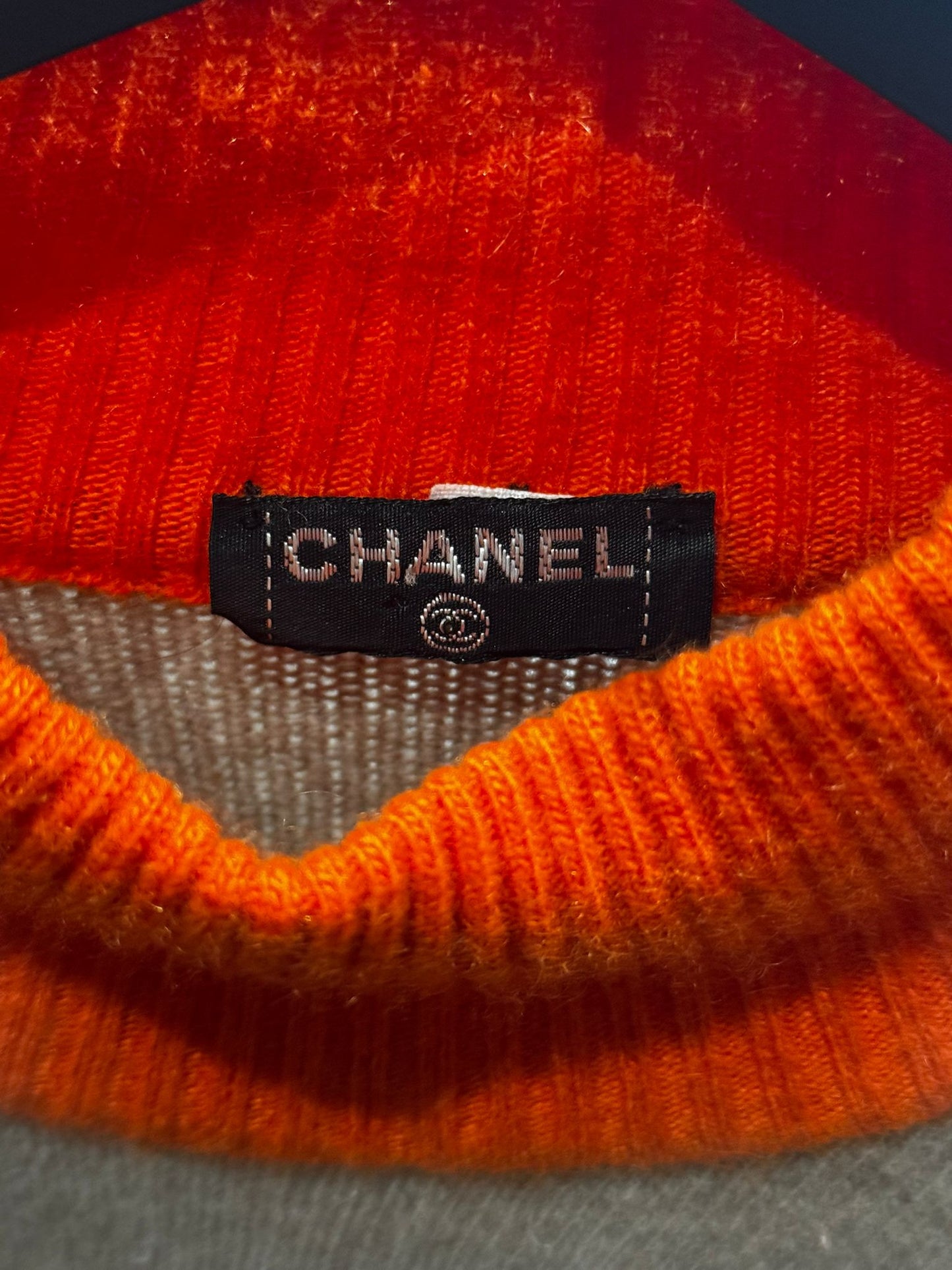 CHANEL - SWEATER CASHMERE MULTICOLOR SIZE M