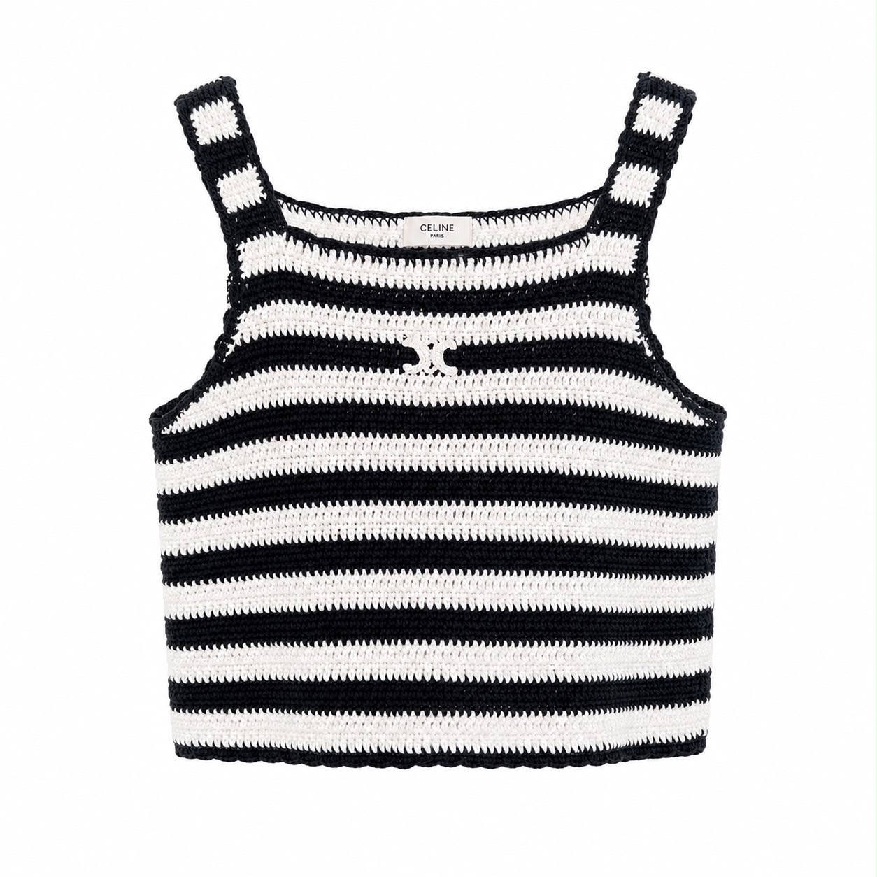 CELINE - CROP TOP BLACK & WHITE