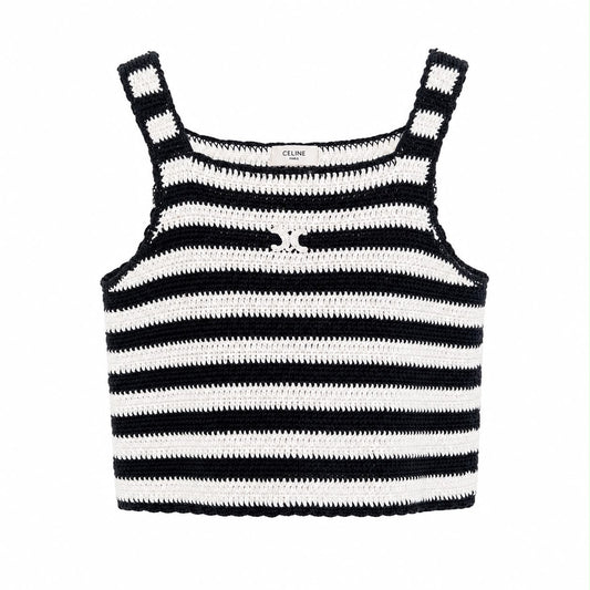 CELINE - CROP TOP BLACK & WHITE