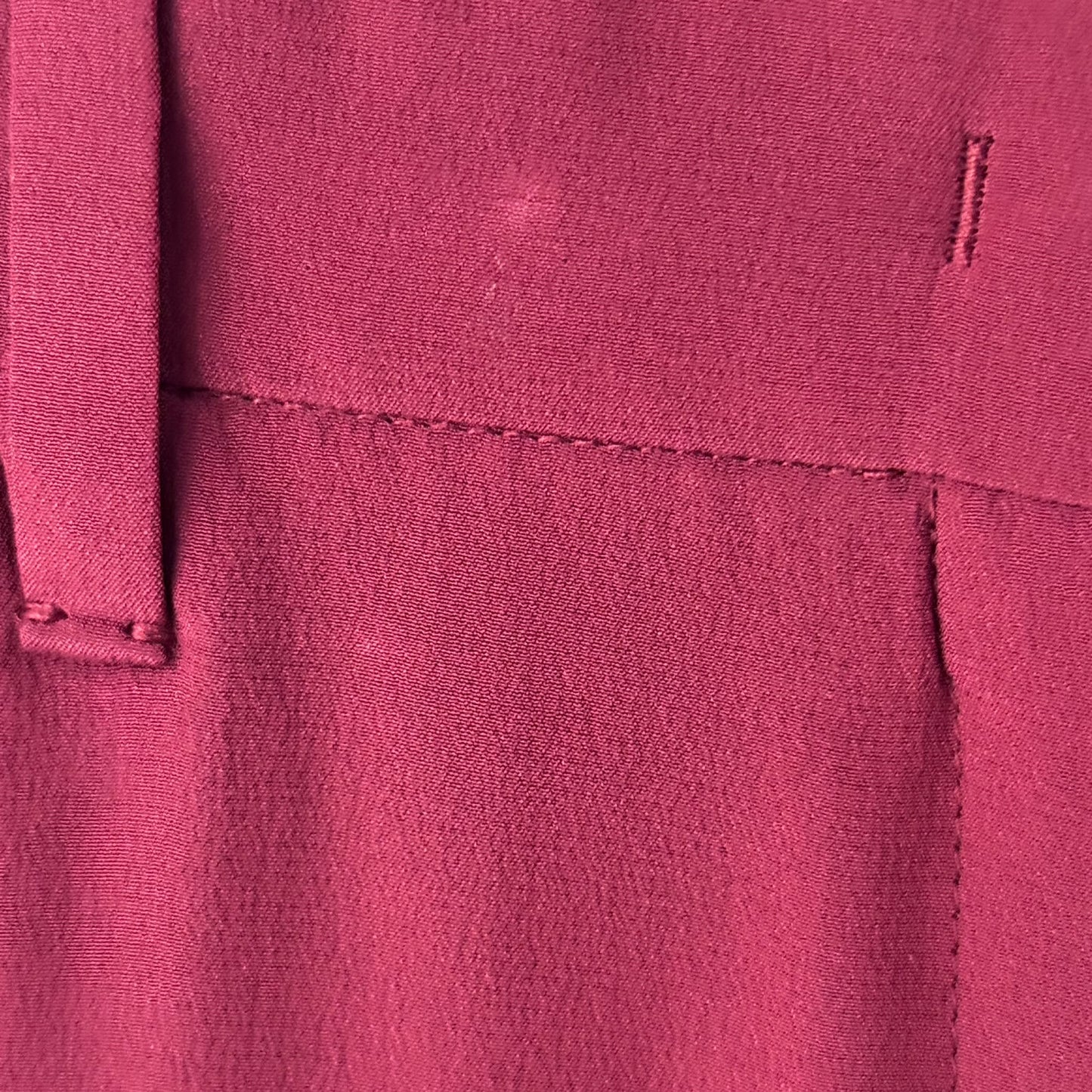PRADA - TOP & TROUSERS MAGENTA BLACK SILK SET SIZE S