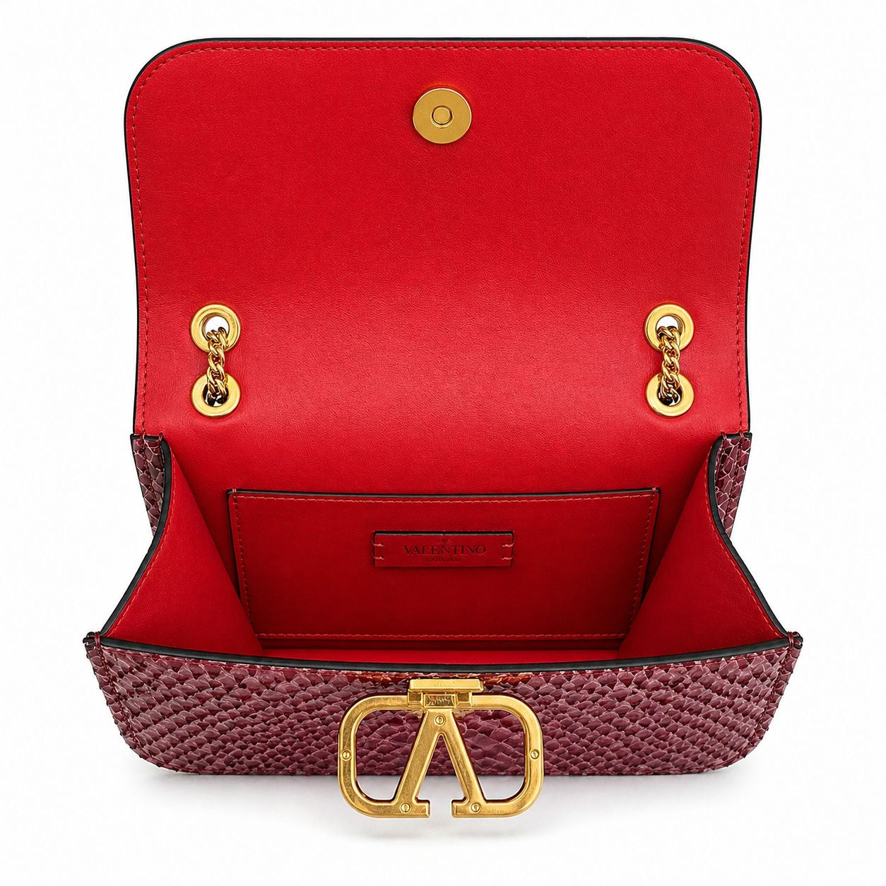 VALENTINO - BAG VLOGO PYTHON PURPLE