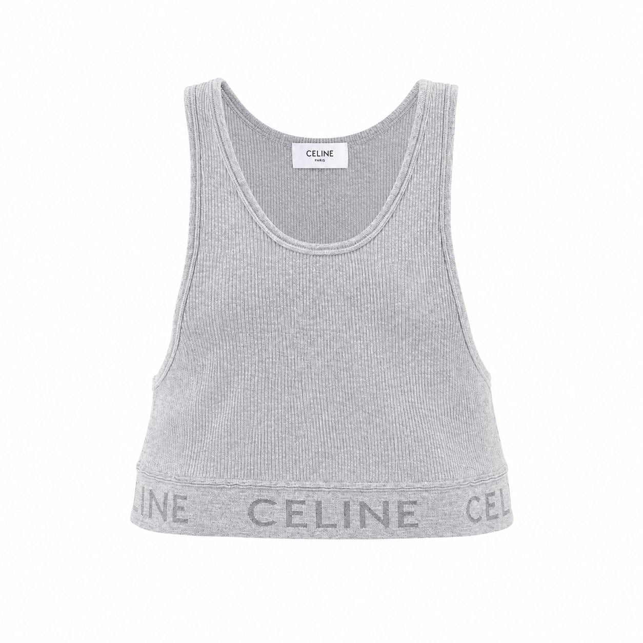 CELINE - TANK TOP GREY LOGO SIZE S