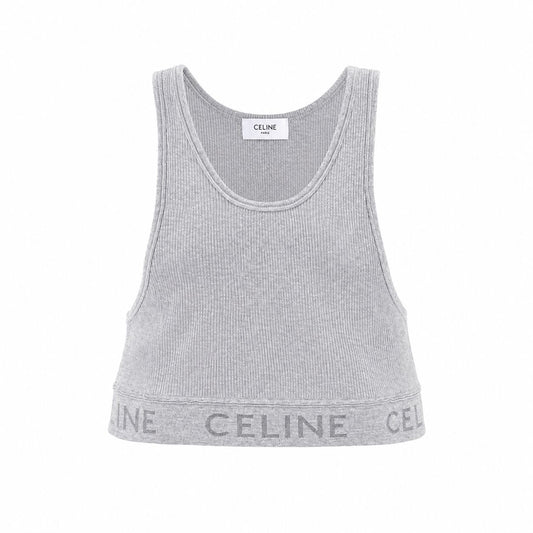 CELINE - TANK TOP GREY LOGO SIZE S