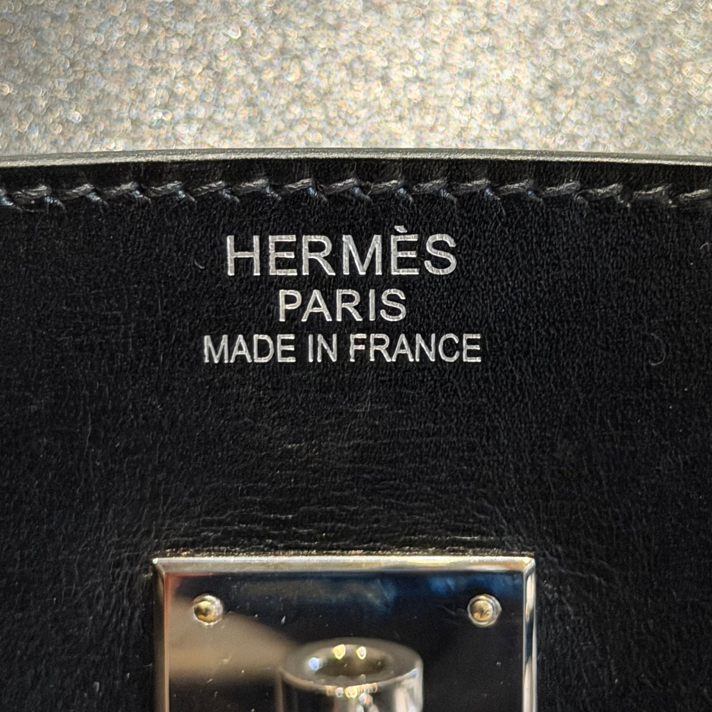 HERMÈS - *FULL SET* BIRKIN 35 BLACK BOX CALFSKIN PALLADIUM HARDWARE