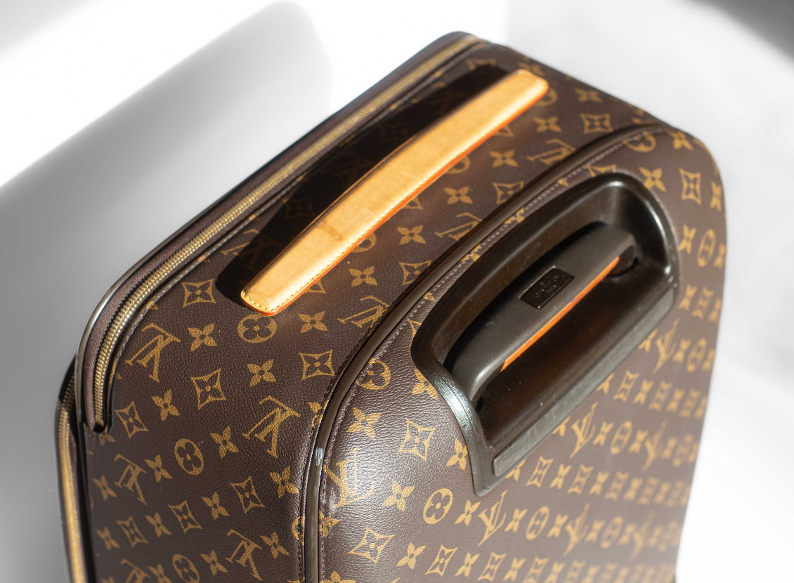 LOUIS VUITTON - CABIN TROLLEY MONOGRAM BROWN LEATHER