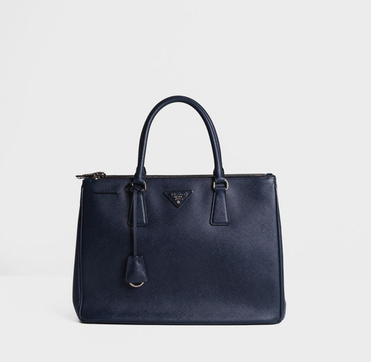 PRADA - BAG SAFFIANO GALLERIA LEATHER BAG BLUE