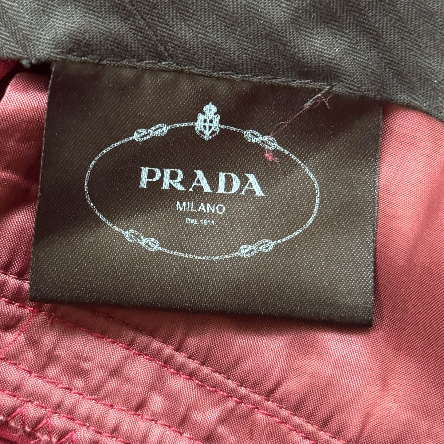 PRADA - TOP & TROUSERS MAGENTA BLACK SILK SET SIZE S