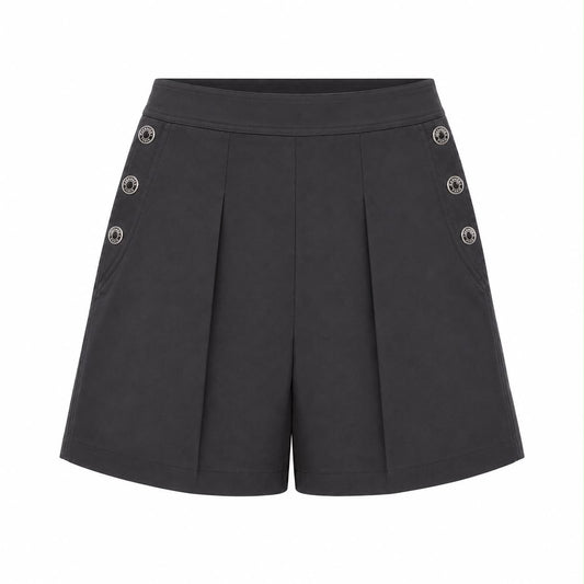 HERMÈS - SHORTS BLACK COTTON SIZE 38 FR